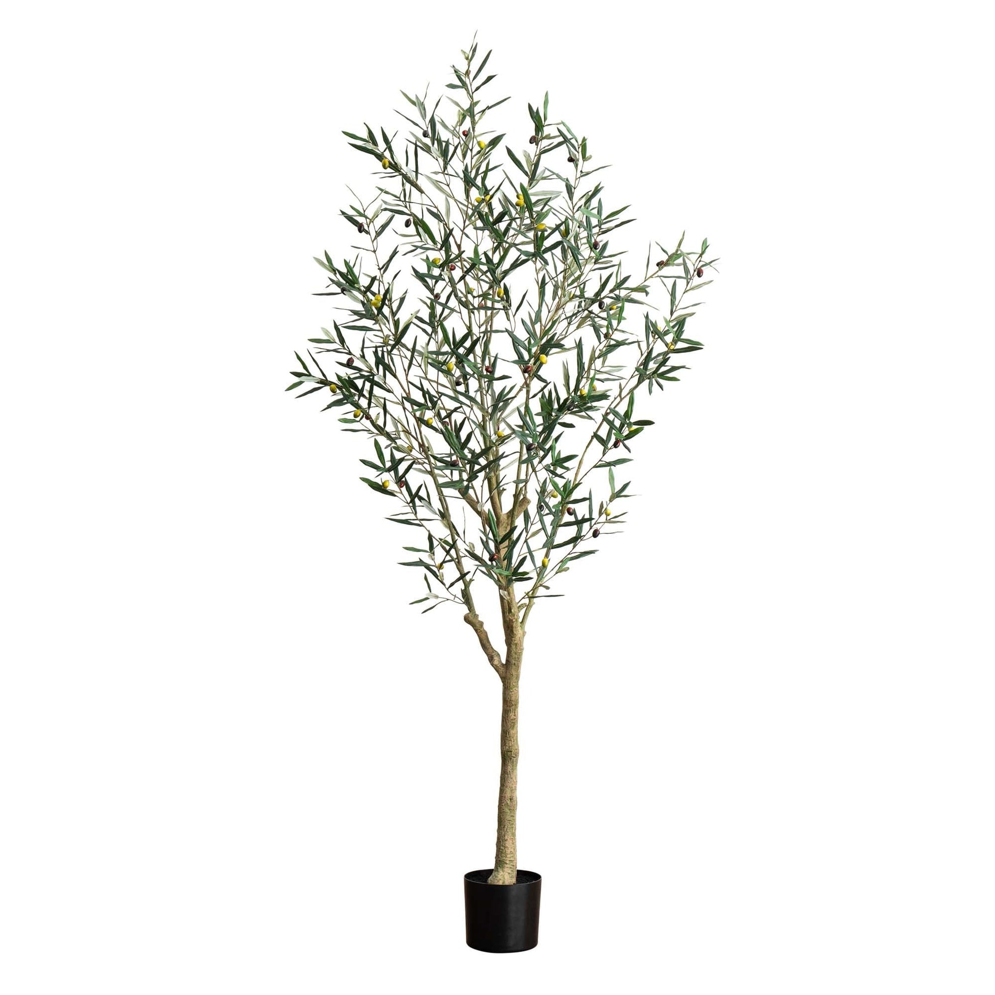 Nearly Natural 84-in Green Indoor Floor Olive Artificial tree
