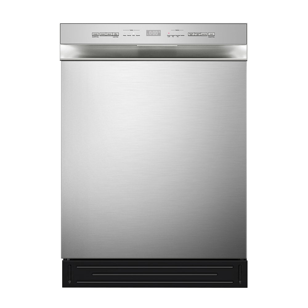 Midea 24-in Front Control Built-in Dishwasher ( Stainless Steel ) , 52-Decibel