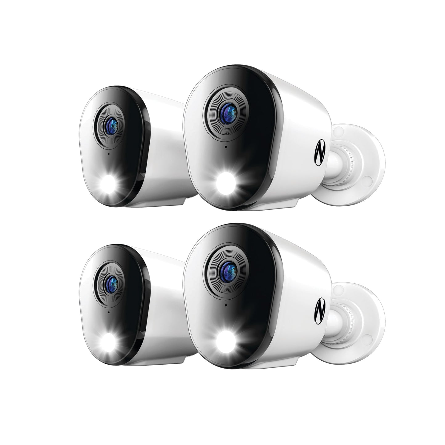 Night Owl FTD8 Indoor/Outdoor 4-Camera Hardwired Spotlight Security Camera System CAM-4PK-FTD8-B