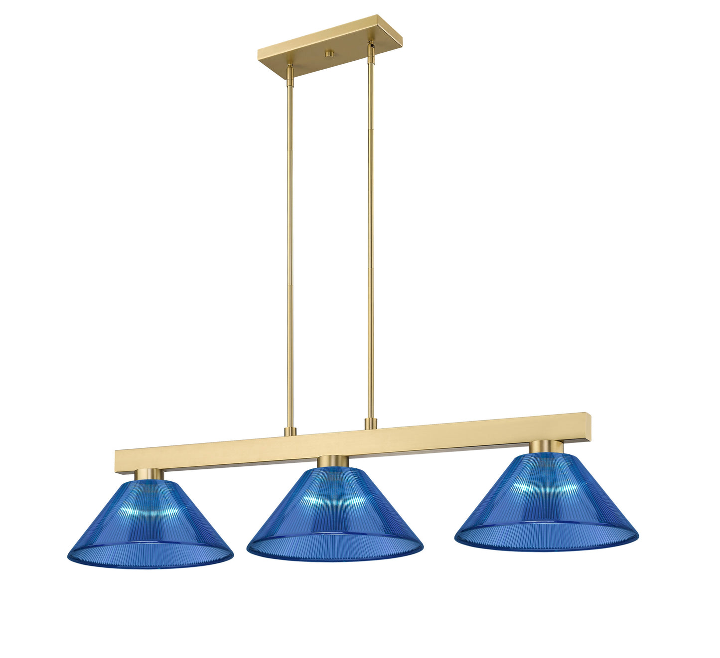 Z-Lite Cobalt 3 -Light Gold Transitional For Use in Bedrooms, Dining Rooms, Foyers, Kitchens, Living Rooms Chandelier