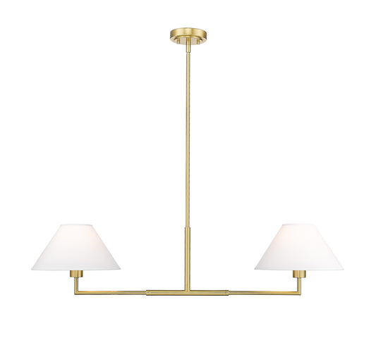 Z-Lite Leila 2 -Light Gold Modern/contemporary For Use in Bedrooms, Dining Rooms, Foyers, Kitchens, Living Rooms Chandelier