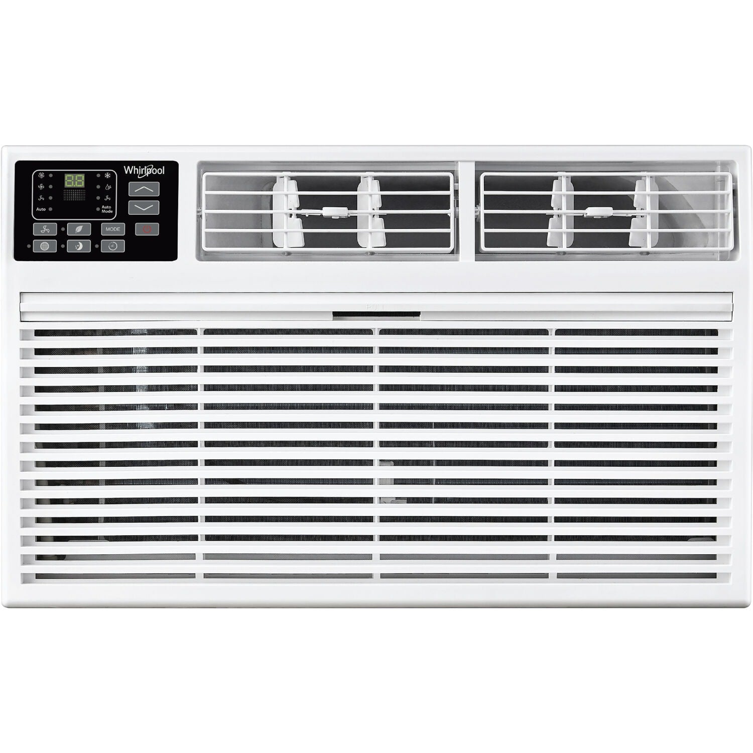 Whirlpool 12000-BTU 550-sq ft 115-Volt White Through-the-wall Air Conditioner with Remote WHAT121-1BW