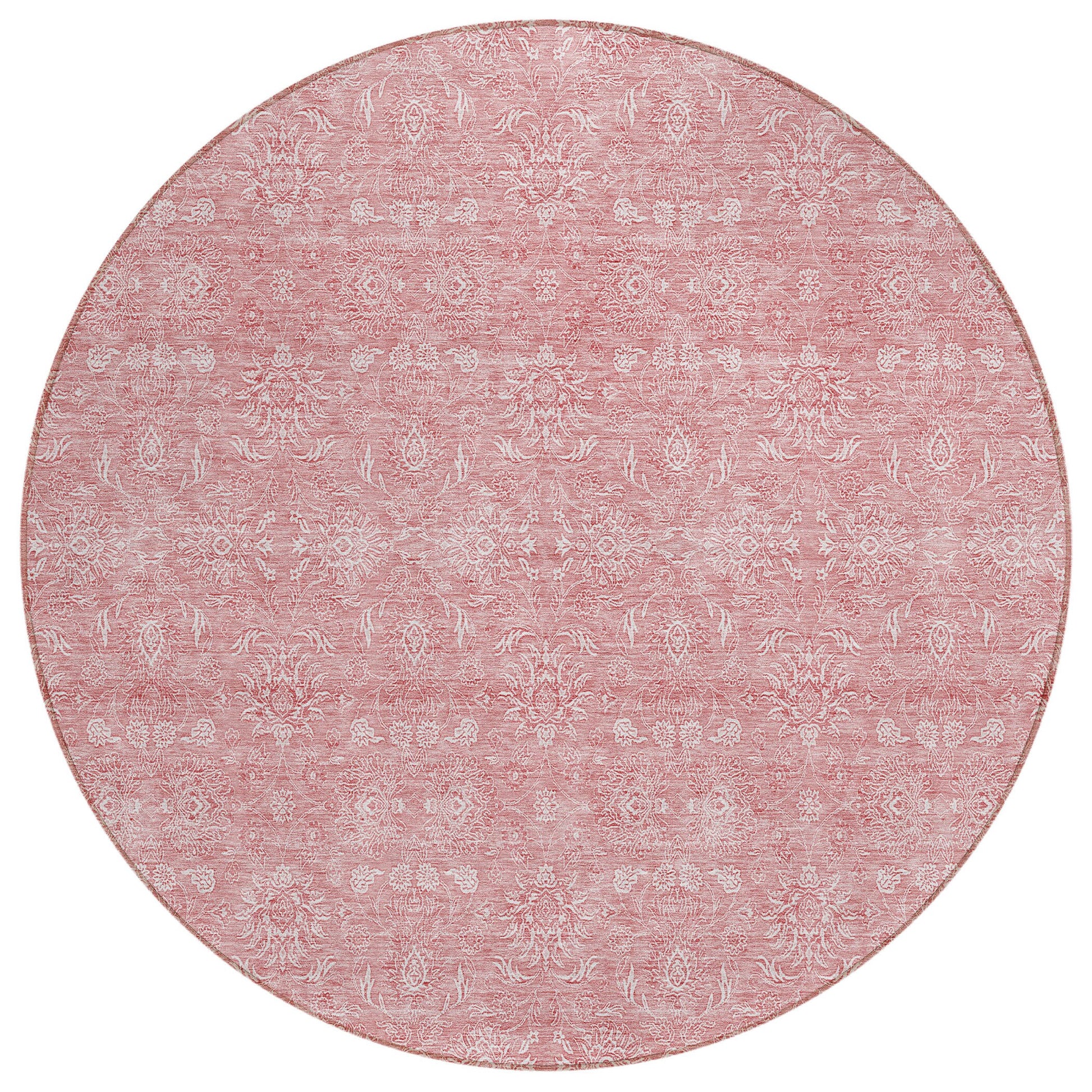 Addison Rugs Chantille ACN703BL 8 x 8 (ft) Blush Round Indoor/Outdoor Geometric Machine washable Area rug