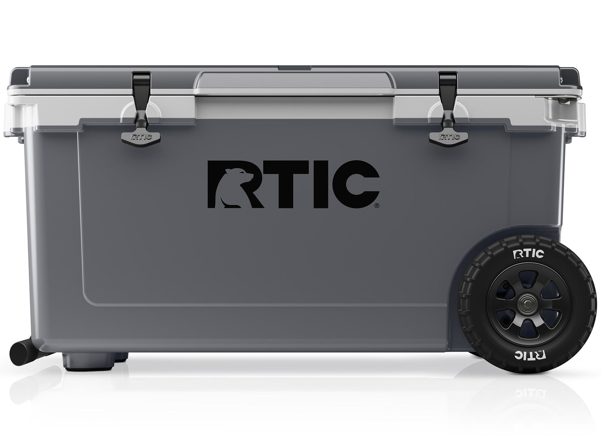 RTIC Outdoors Ultra Light Dark Grey/Cool Grey 72-Quart Wheeled Insulated Chest Cooler 19741