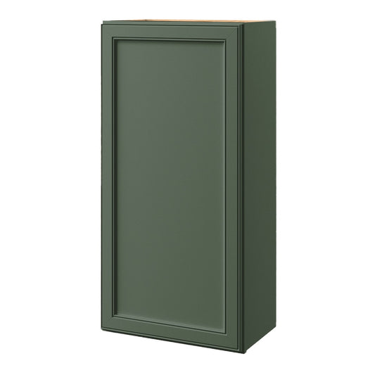 allen + roth Heathrow 21-in W x 42-in H x 12-in D Sage Wall Fully assembled Cabinet Recessed Panel