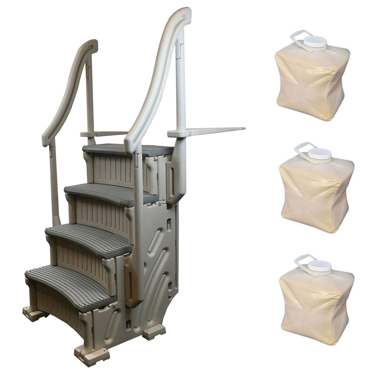 Confer 47-in Plastic A-frame pool ladder Hand Rail