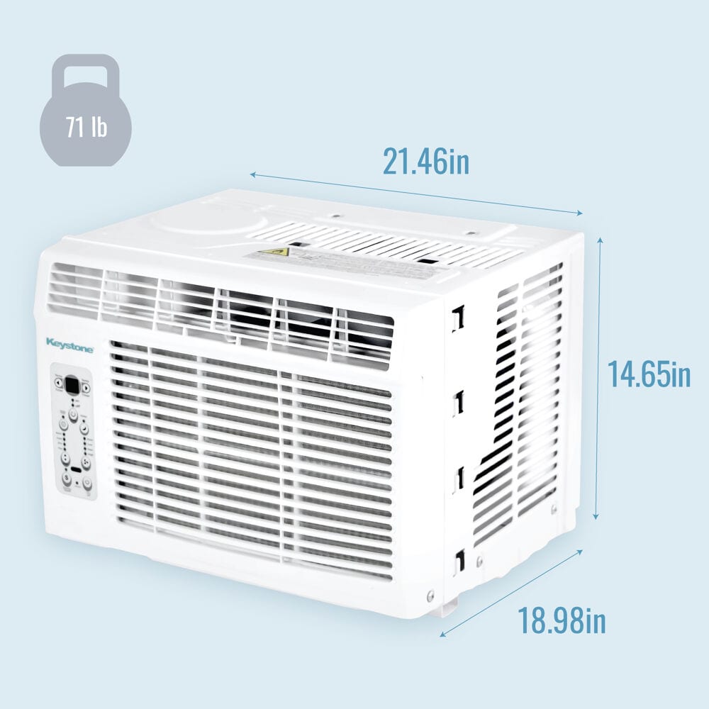 Keystone 650-sq ft Window Air Conditioner with Remote (115-Volt, 14500-BTU) KSTAW14CE