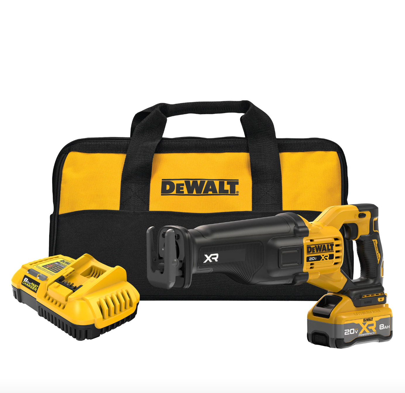 DEWALT XR 20-volt Max Variable Brushless Cordless Reciprocating Saw (Charger Included and Battery Included) DCS384WW1