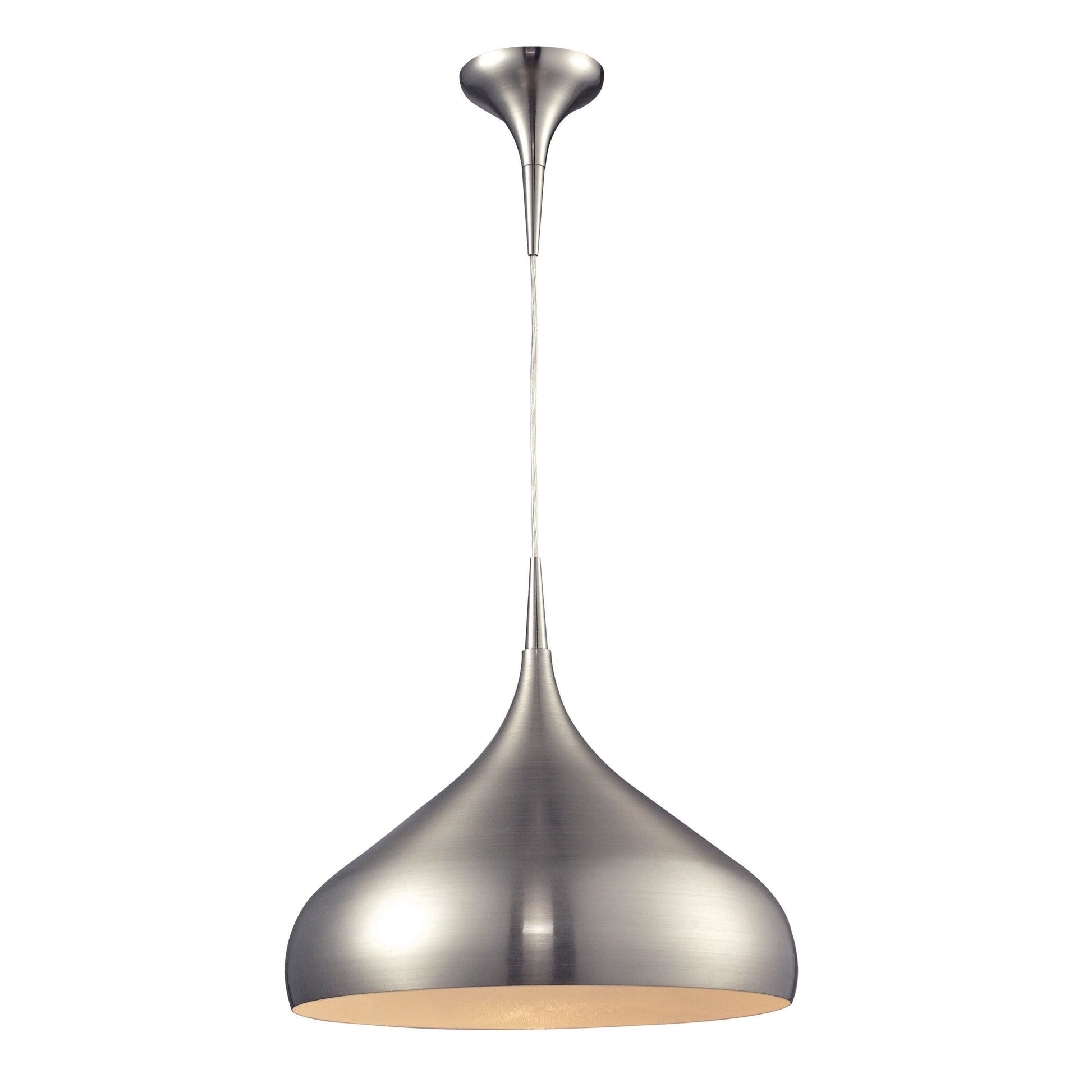 Westmore by ELK Lighting Cuckoo Satin Nickel Modern/contemporary Geometric Hanging Pendant light