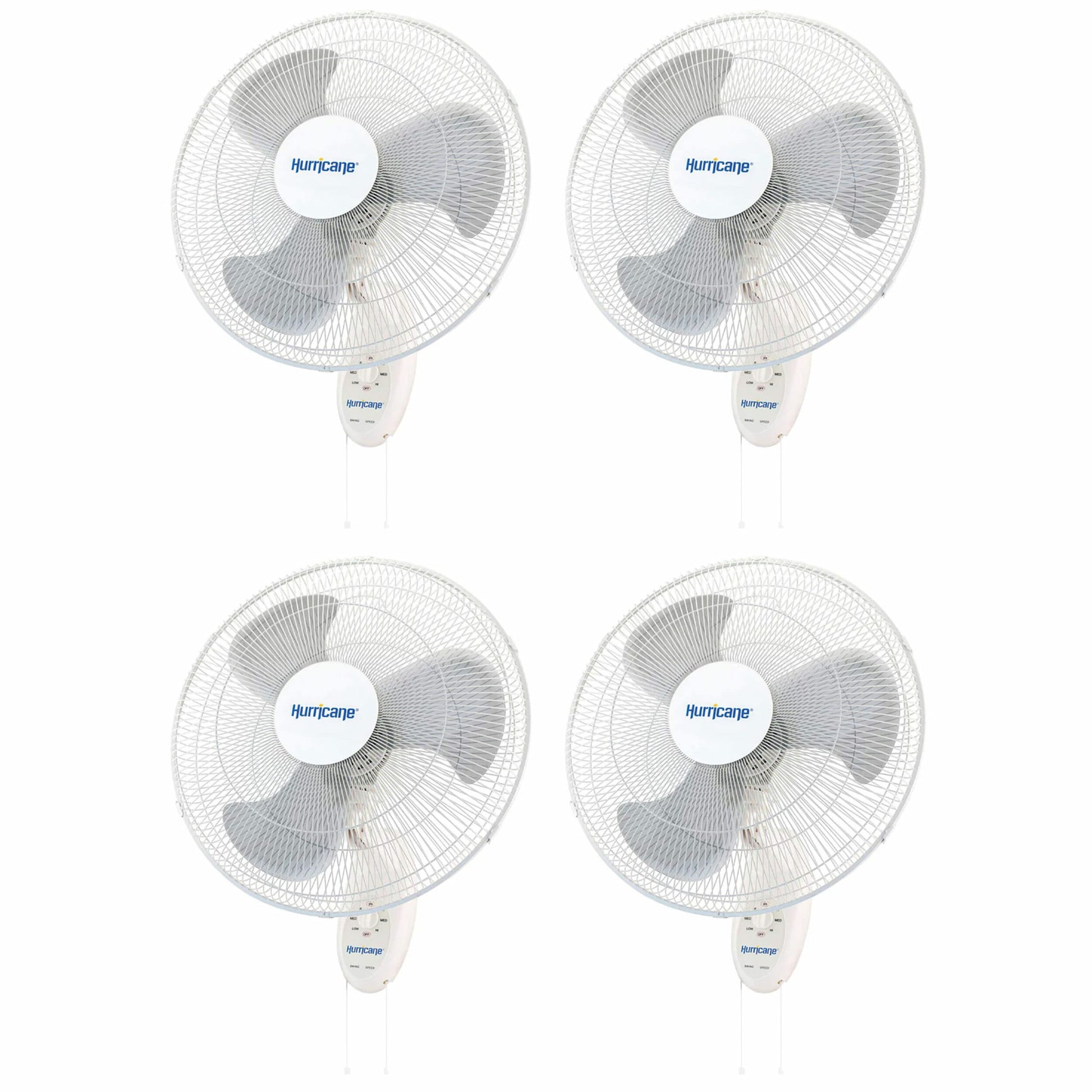 Hurricane Oscillation Indoor White Wall Mounted Fan 404102