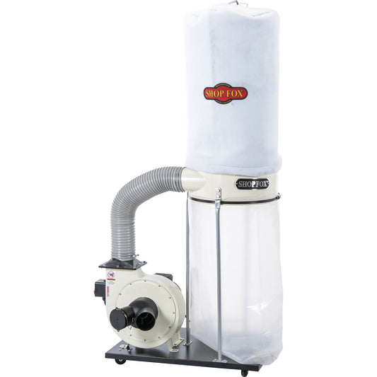 Shop Fox 40-Gallon Dry Dust Collector with Polyester Filter W1685