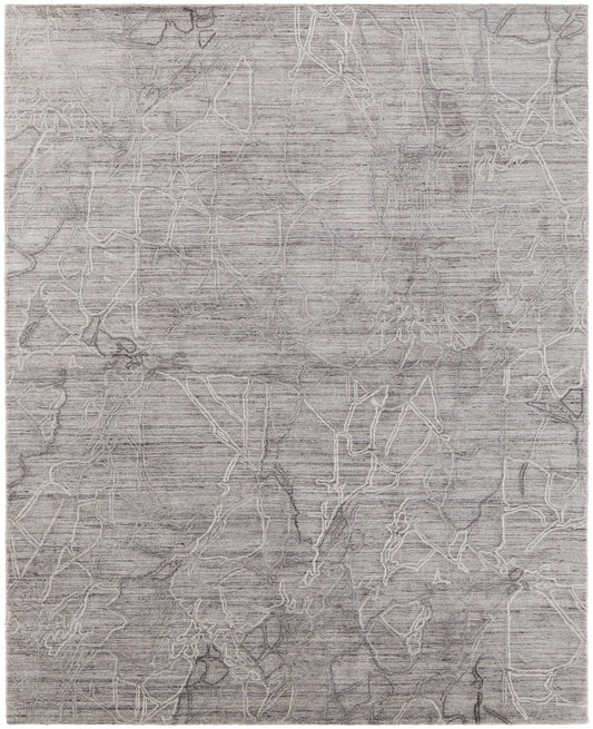Room Envy 5 x 8 (ft) Loomed Gray/Tan/Ivory Rectangular Indoor Abstract Area rug