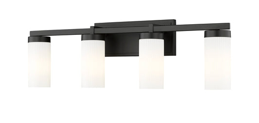 Z-Lite Danica 29.5-in 4 -Light Matte Black Modern/contemporary Vanity light