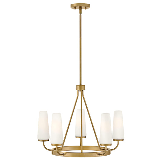 Lark Selma 5 -Light Gloss Gold Traditional For Use in Bedrooms, Dining Rooms, Foyers, Kitchens, Living Rooms Chandelier
