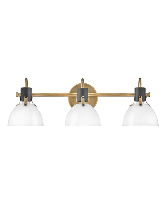 Hinkley Argo 24.5-in 3 -Light Satin Brass Modern/contemporary Vanity light 6588836