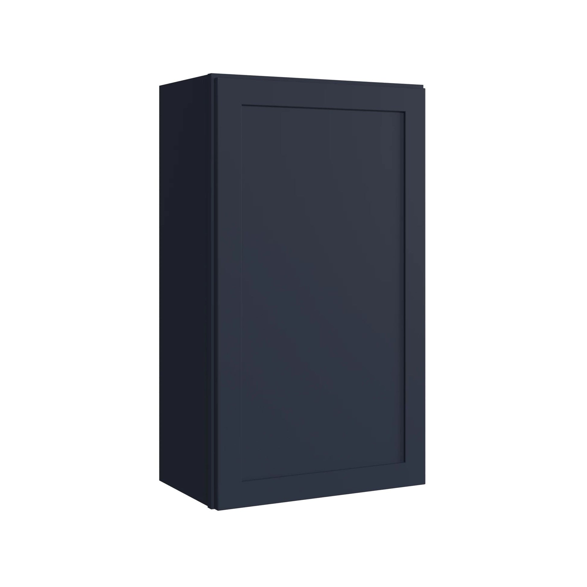 KraftMaid Momentum Deveron 21-in W x 36-in H x 12-in D Midnight Wall Fully assembled Plywood Cabinet Recessed Panel