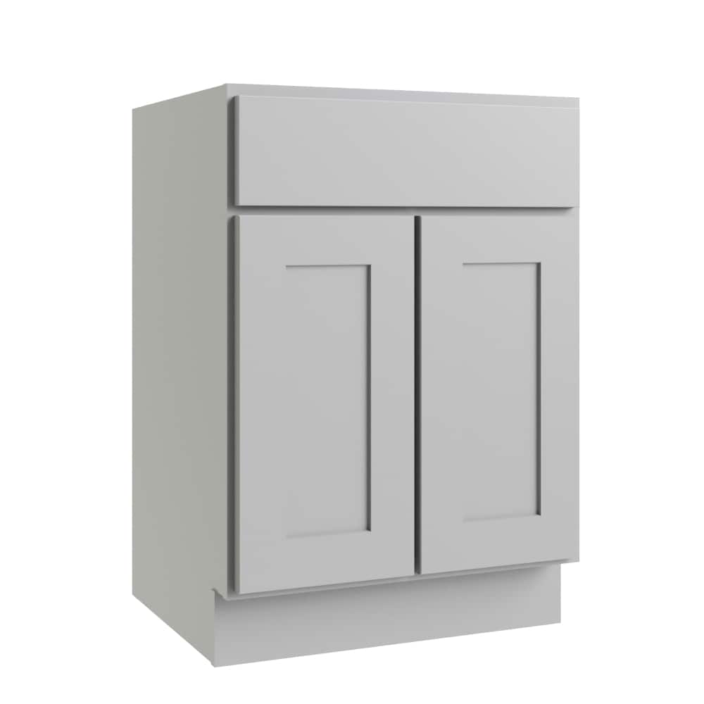 RELIABILT Parkstone 36-in Gray Bathroom Vanity Base Cabinet without Top