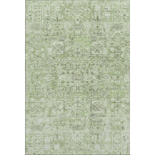 Addison Rugs Mayfield AMF611GE 8 x 10 (ft) Loomed Green Rectangular Indoor Geometric Machine washable Pet Friendly Area rug