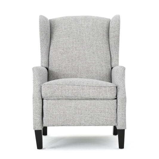Best Selling Home Decor Light Gray Polyester Upholstered Recliner