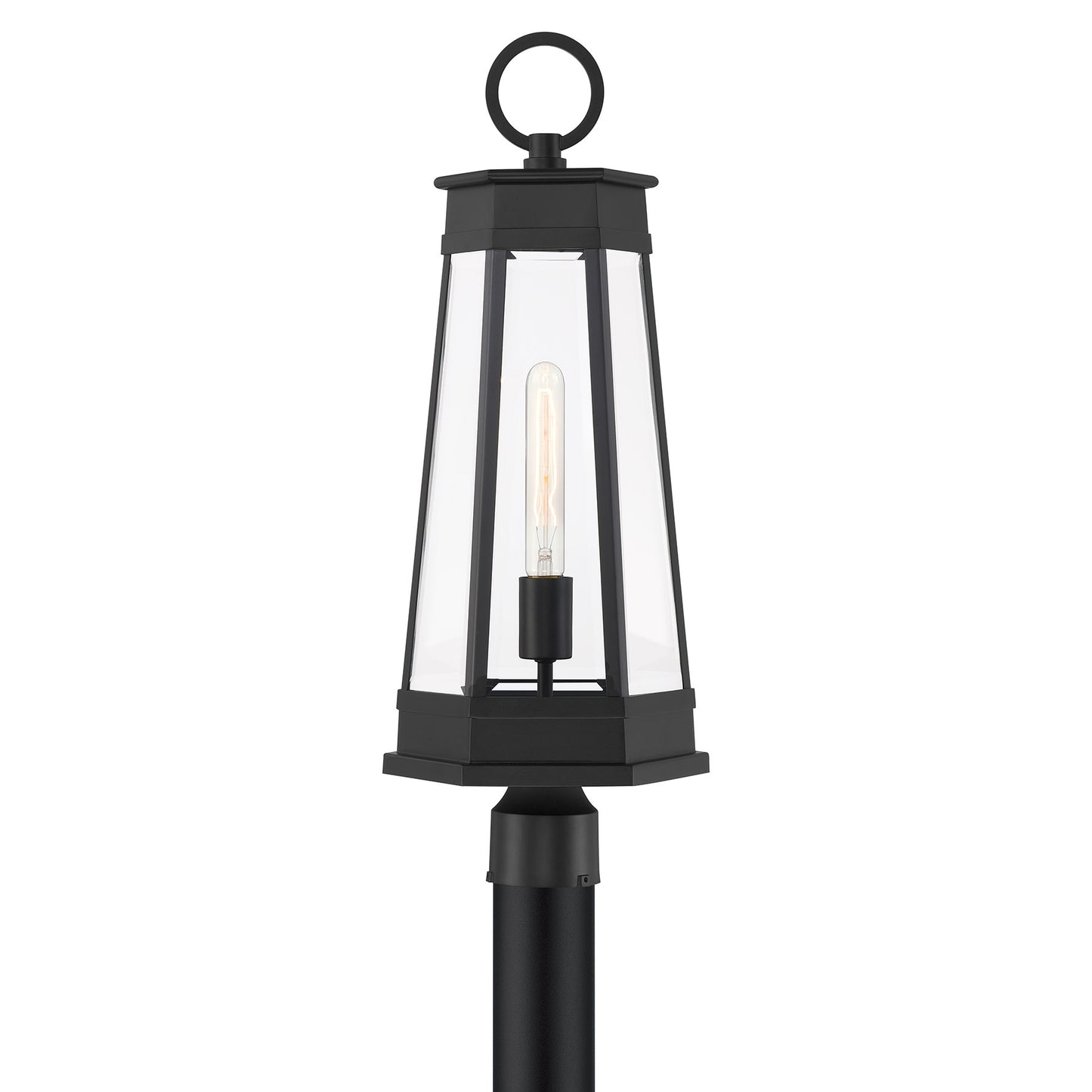 Savoy House Payne 24.5-in Matte Black Transitional Outdoor Light post lantern