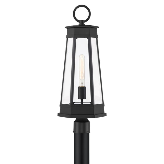 Savoy House Payne 24.5-in Matte Black Transitional Outdoor Light post lantern