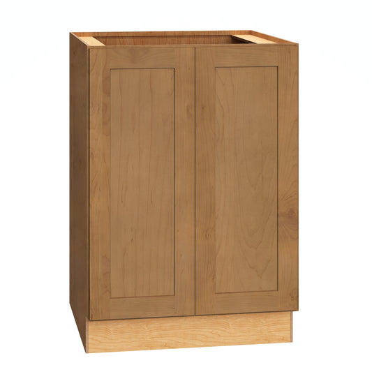 Diamond Express Jamestown 24-in W x 34.5-in H x 24-in D Sahara Brown Base Fully assembled Plywood Cabinet Recessed Panel