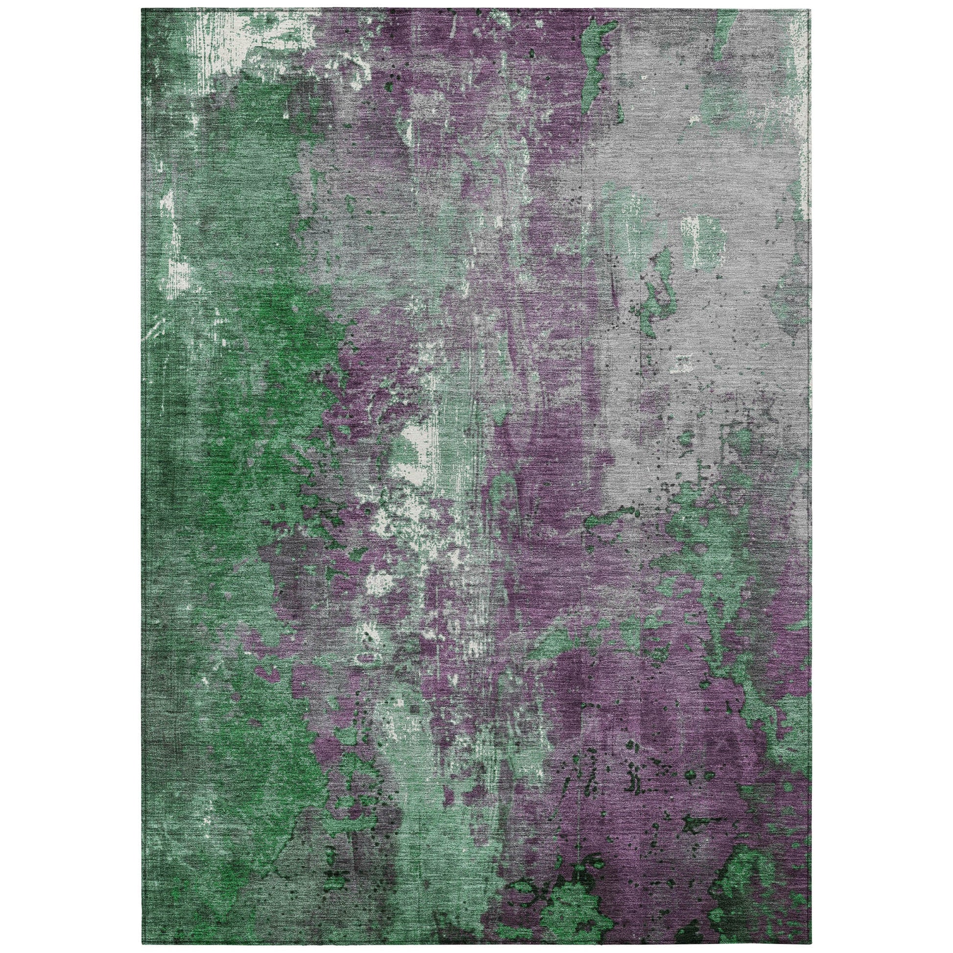 Addison Rugs Chantille ACN1870EM 8 x 10 (ft) Loomed Emerald Rectangular Indoor/Outdoor Geometric Machine washable Pet Friendly Area rug