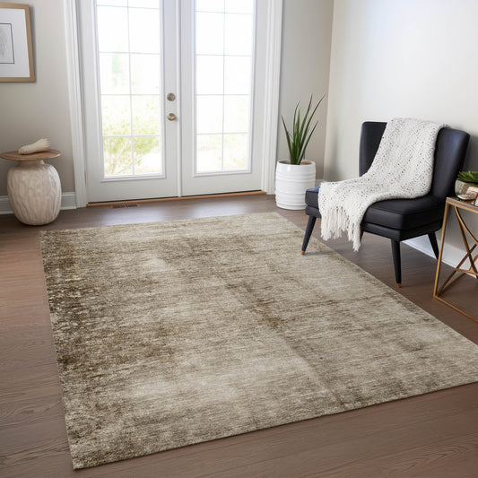 Addison Rugs Chantille ACN1884BG 9 x 12 (ft) Loomed Beige Rectangular Indoor/Outdoor Geometric Machine washable Pet Friendly Area rug