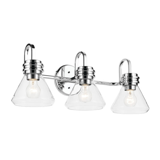 Kichler Farum 26-in 3 -Light Chrome Modern/contemporary Vanity light 6814549
