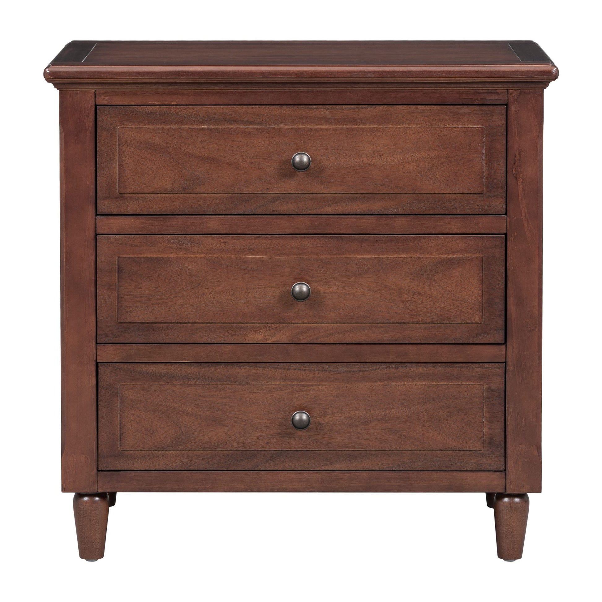 Bella Depot Brown 3 -Drawer 28-in W x 28-in H Modern Nightstand