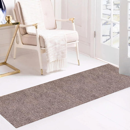 Playa Rug 3 x 47 (ft) Knotted Solid-Beige Rectangular Indoor/Outdoor Solid Pet Friendly Runner rug