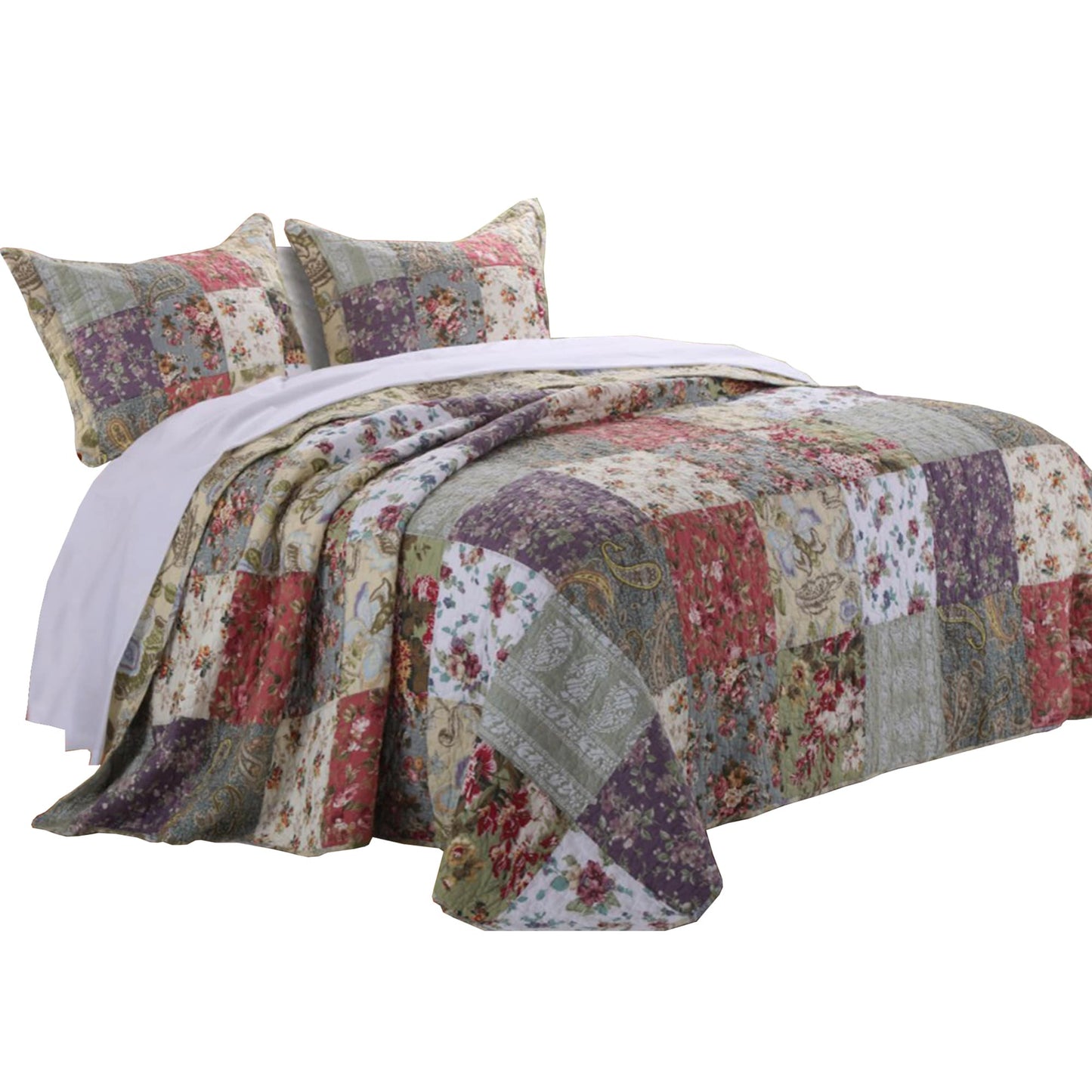 Benzara Multicolor Multi King Bedspread