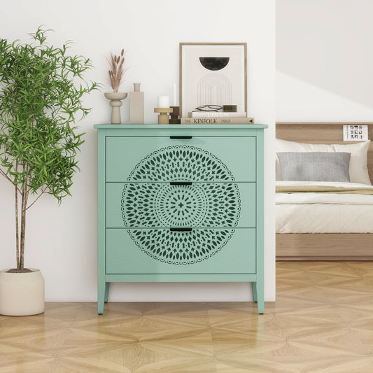 JIMSMAISON 31.5-in W Light Green Accent Cabinet