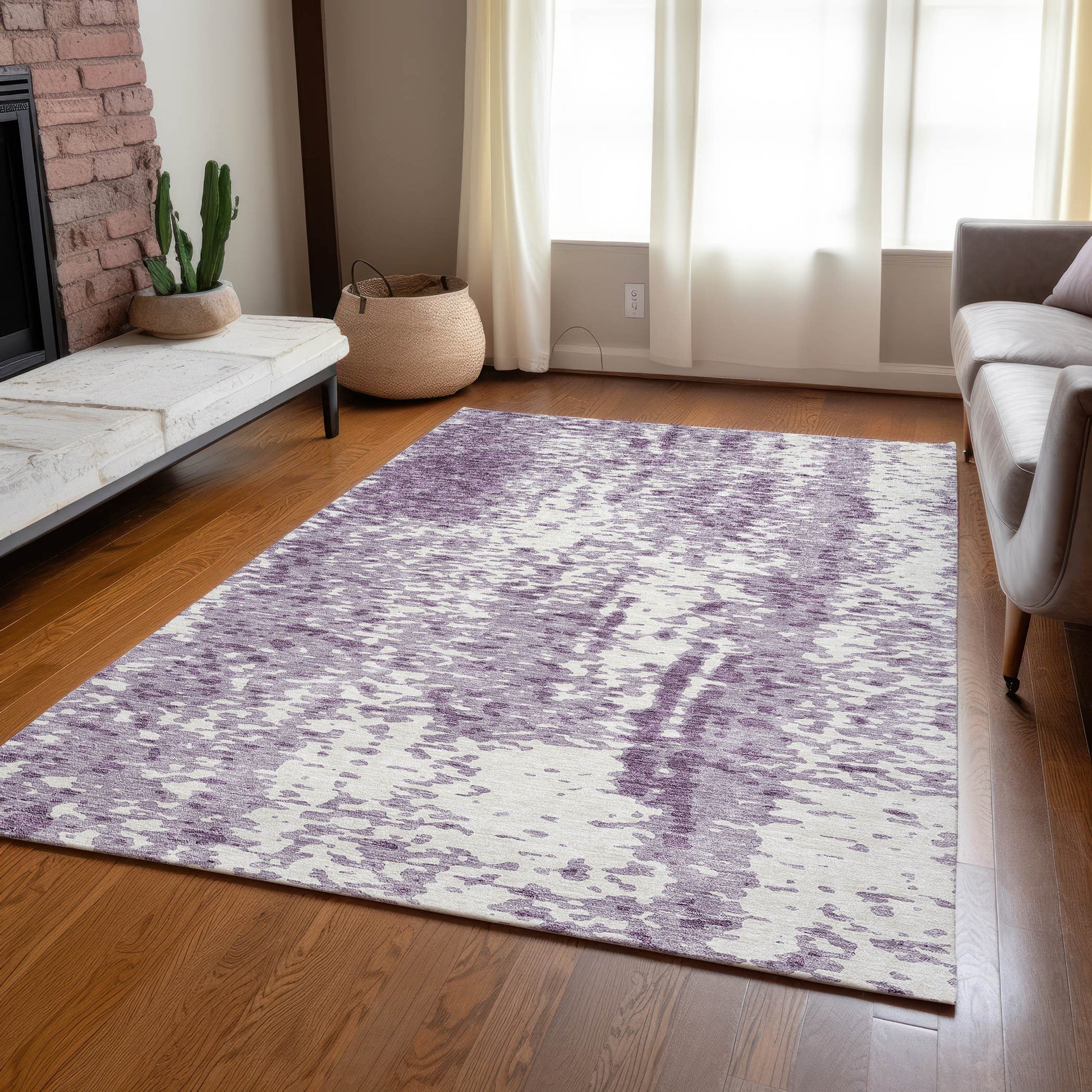 Addison Rugs Chantille ACN949LV 9 x 12 (ft) Loomed Lavender Rectangular Indoor/Outdoor Machine washable Pet Friendly Area rug