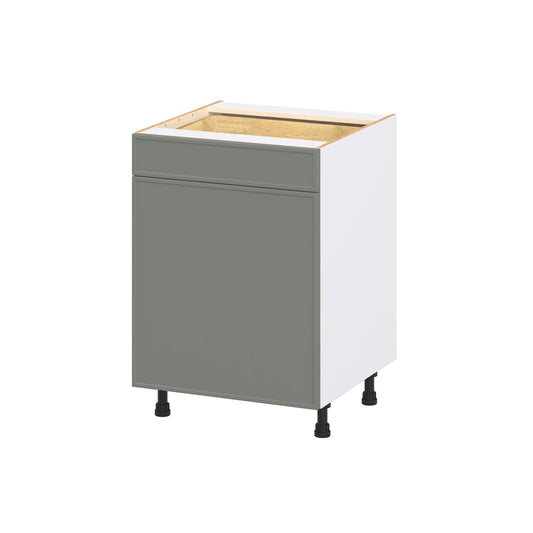 Hugo&Borg Concord 24-in W x 34.5-in H x 24.66-in D Moss Green Base Fully assembled Cabinet (Flat Panel Shaker)