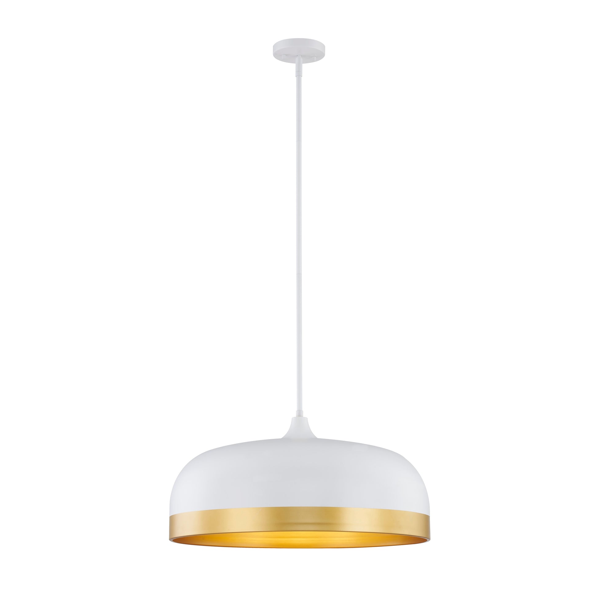 Millennium Lighting Amarra 4 -Light Matte White Modern/contemporary Dome Large Hanging Pendant light