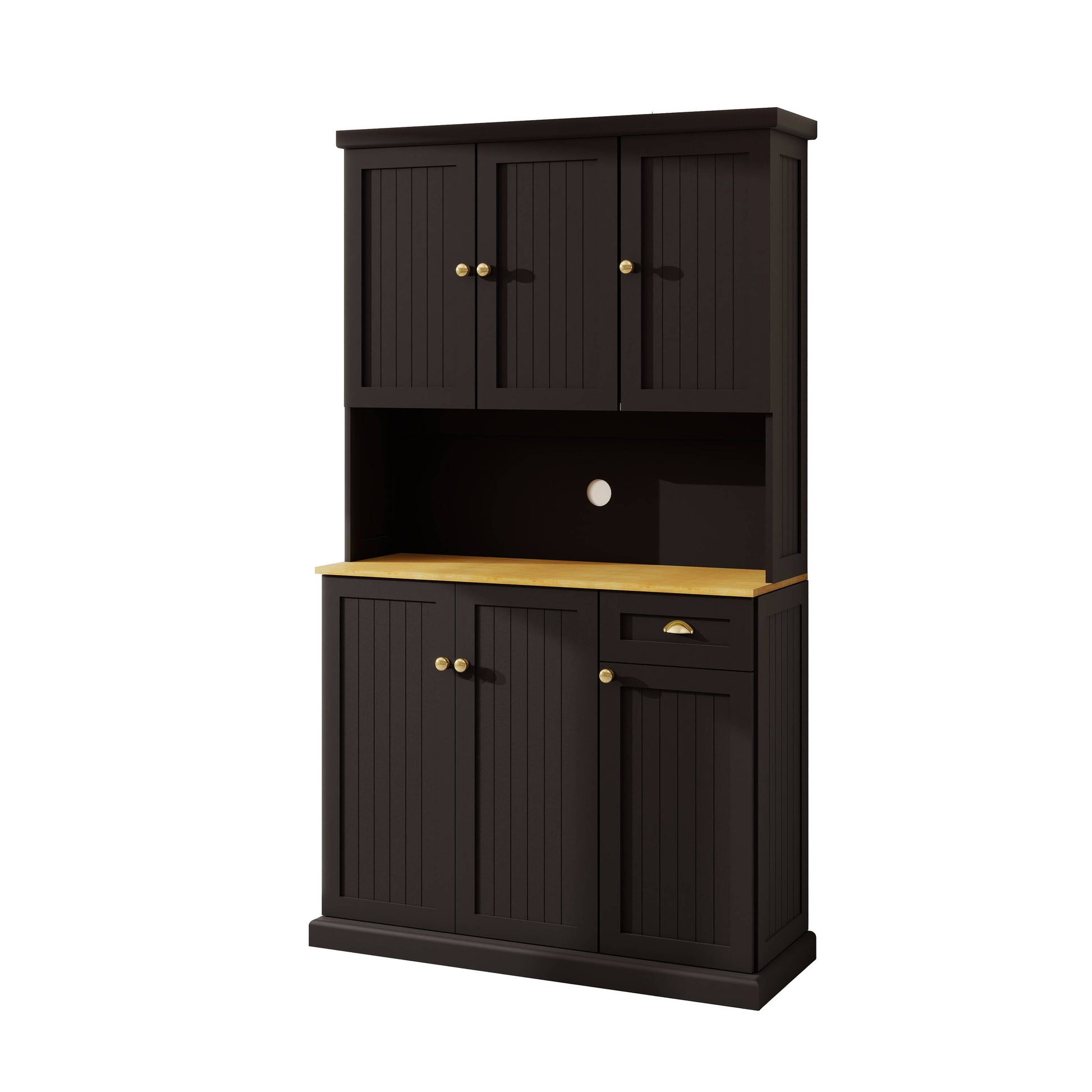 Flynama Contemporary/Modern Black Pantry