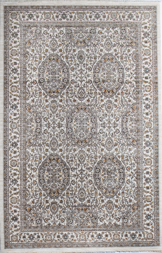 Bashian Legacy 8 x 10 (ft) Ivory Rectangular Indoor Geometric Area rug