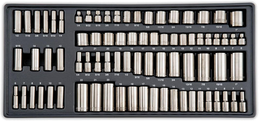 CRAFTSMAN OVERDRIVE 284-Piece Gunmetal Chrome Mechanics Tool Set, Standard SAE/Metric Socket Set, with Hard Case (CMMT99284)