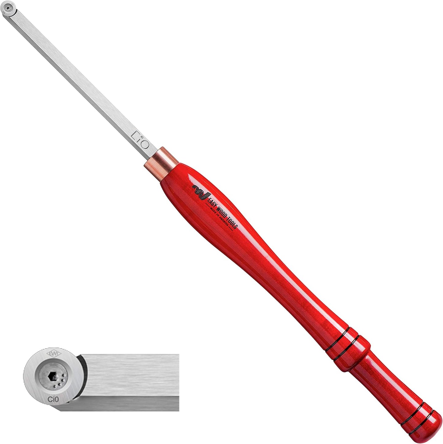 Easy Wood Tools Full-Size Easy Finisher (4200) Woodturning Tool with Round Cutter Scraper Chisel with Replaceable Carbide Insert