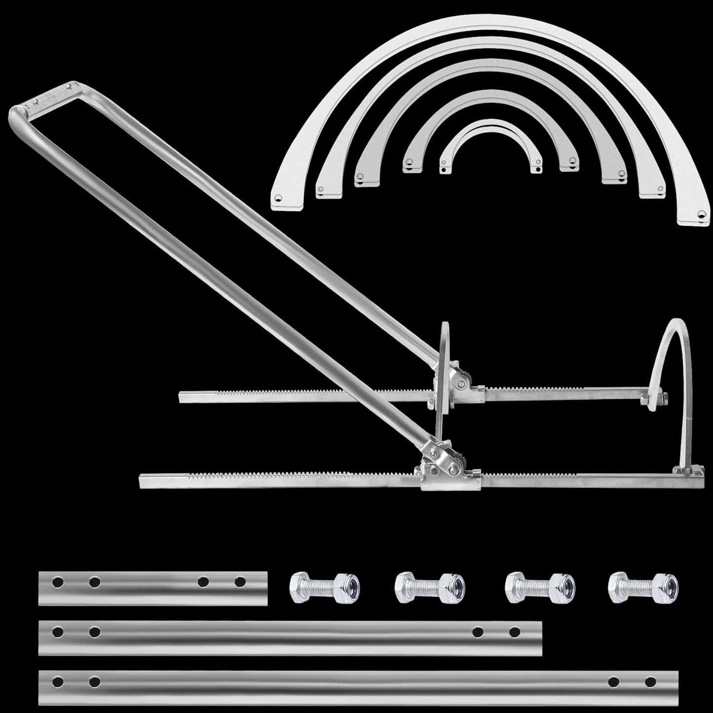 Heavy Duty HDPE Pipe Tensioner Tool – Universal Docking Kit for DN200-600mm Corrugated Pipes | Drainage, Sewer & Construction Pipe Installation | High-Strength Clamping System