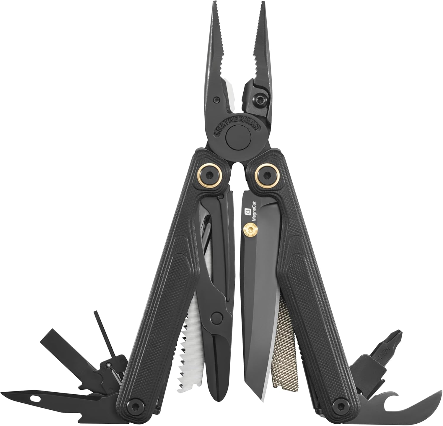 LEATHERMAN, Wave Alpha – 16-in-1 Multi-Tool with MagnaCut® Blade, G10 Handles & Full-Size Scissors, Obsidian