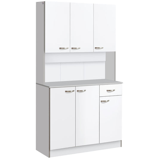 Flynama Contemporary/Modern White Kitchen hutch