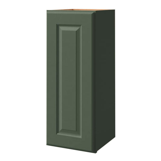 allen + roth Marston 12-in W x 39-in H x 12-in D Sage Wall Fully assembled Cabinet Raised Panel
