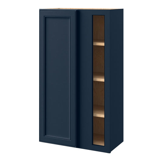 allen + roth Southam 24-in W x 42.125-in H x 12-in D Navy Blind Wall Fully assembled Cabinet Recessed Panel