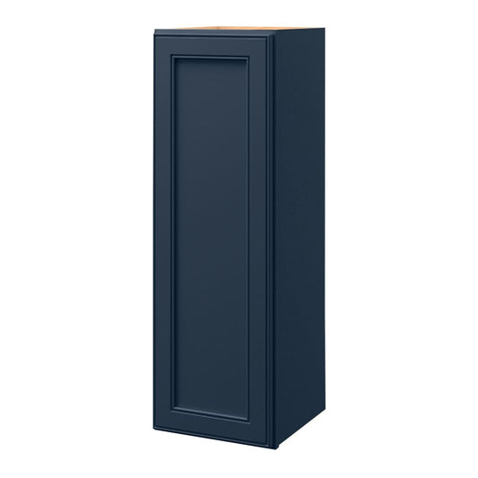 allen + roth Southam 12-in W x 39-in H x 12-in D Navy Wall Fully assembled Cabinet Recessed Panel