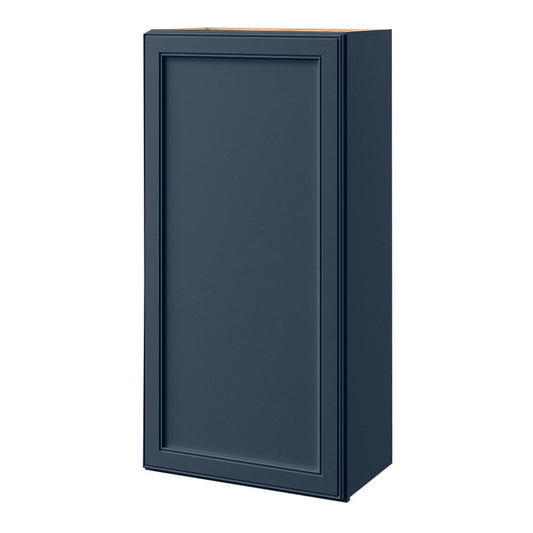 allen + roth Southam 21-in W x 42-in H x 12-in D Navy Wall Fully assembled Cabinet Recessed Panel