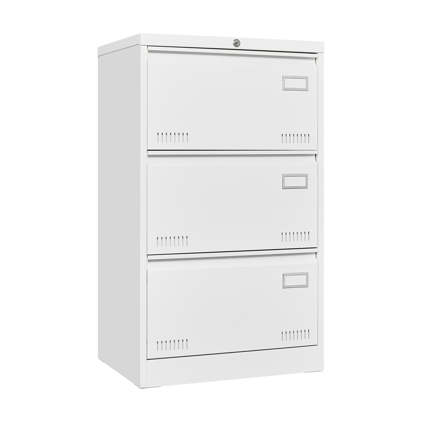 Miki Shinly White 3 -Drawer 17-in File Cabinet