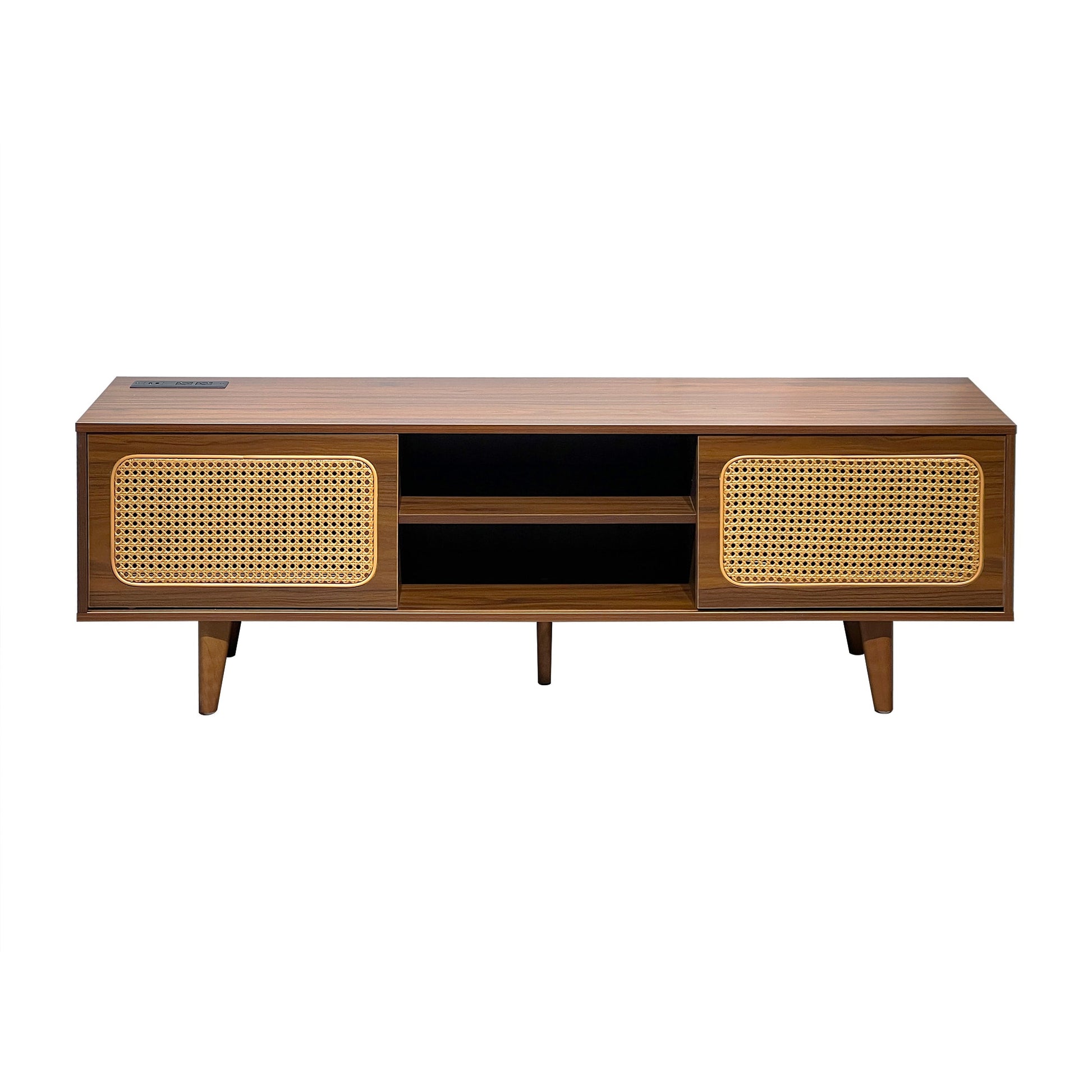 Damerin TV Stands Modern/Contemporary Walnut TV stand ( Accommodates TVs up to 60-in )