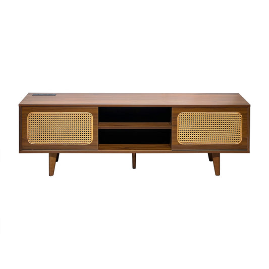 Damerin TV Stands Modern/Contemporary Walnut TV stand ( Accommodates TVs up to 60-in )
